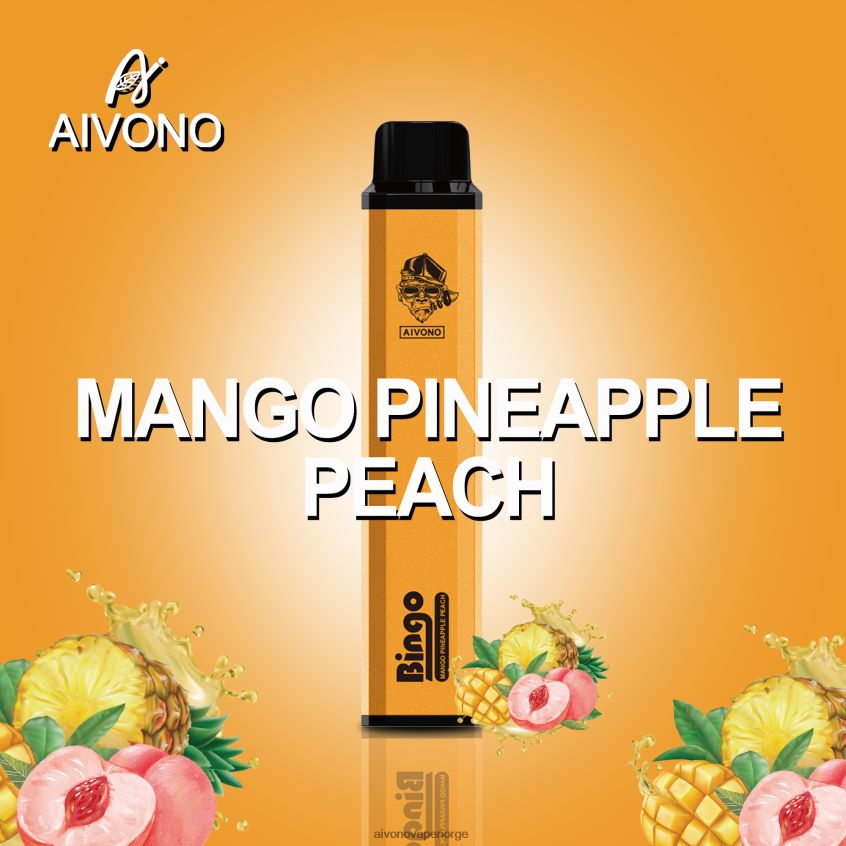 Aivono AIM BINGO 4000 mango ananas fersken - 4V8N6H136 Aivono Vape Norge