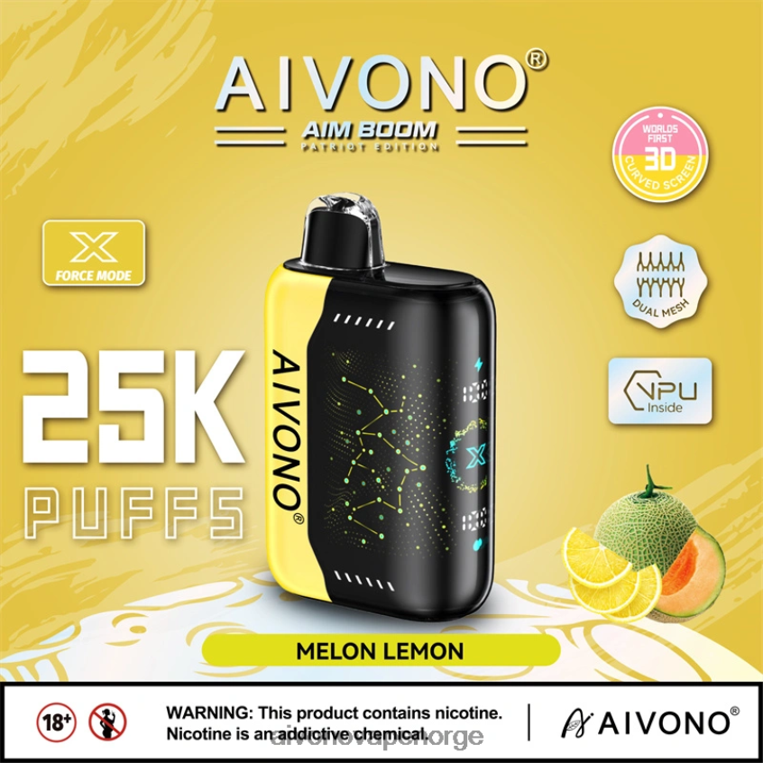 Aivono AIM BOOM 25 000 melon sitron - 4V8N6H348 Aivono Vape