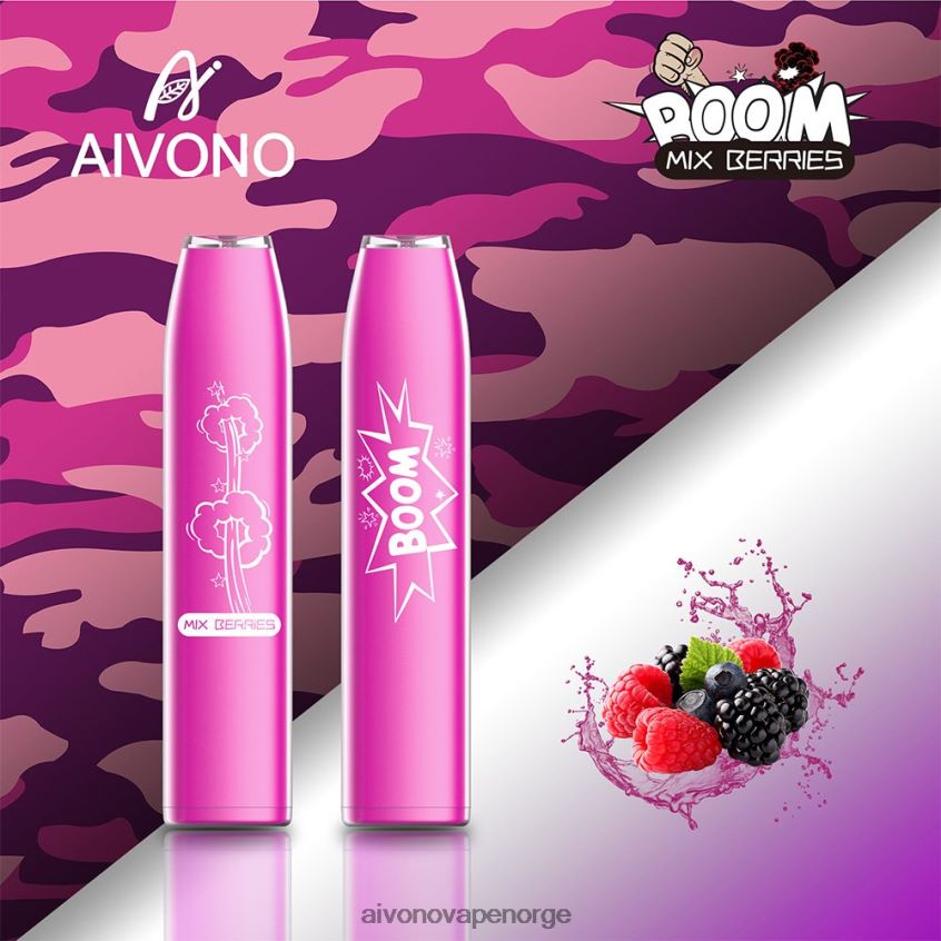 Aivono AIM BOOM 600 blandede bær - 4V8N6H361 Aivono Vape Norge