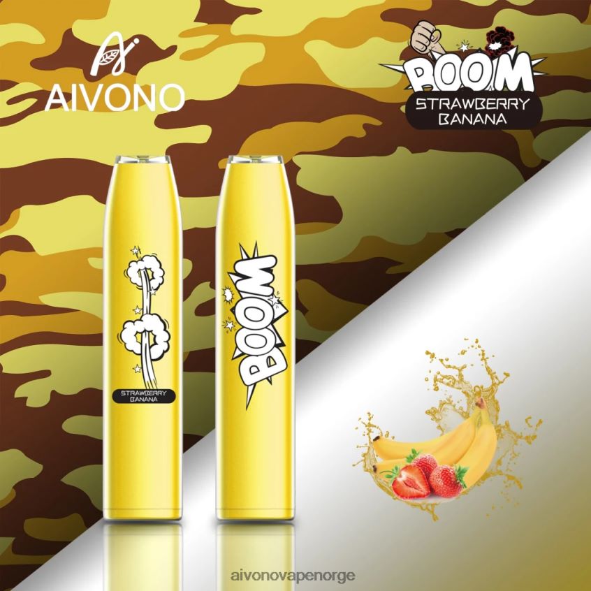Aivono AIM BOOM 600 jordbær banan - 4V8N6H363 Aivono Vape
