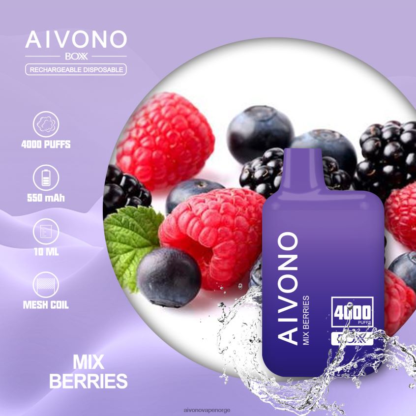 Aivono AIM BOXX 4000 bland bær - 4V8N6H215 Aivono Vape Reddit