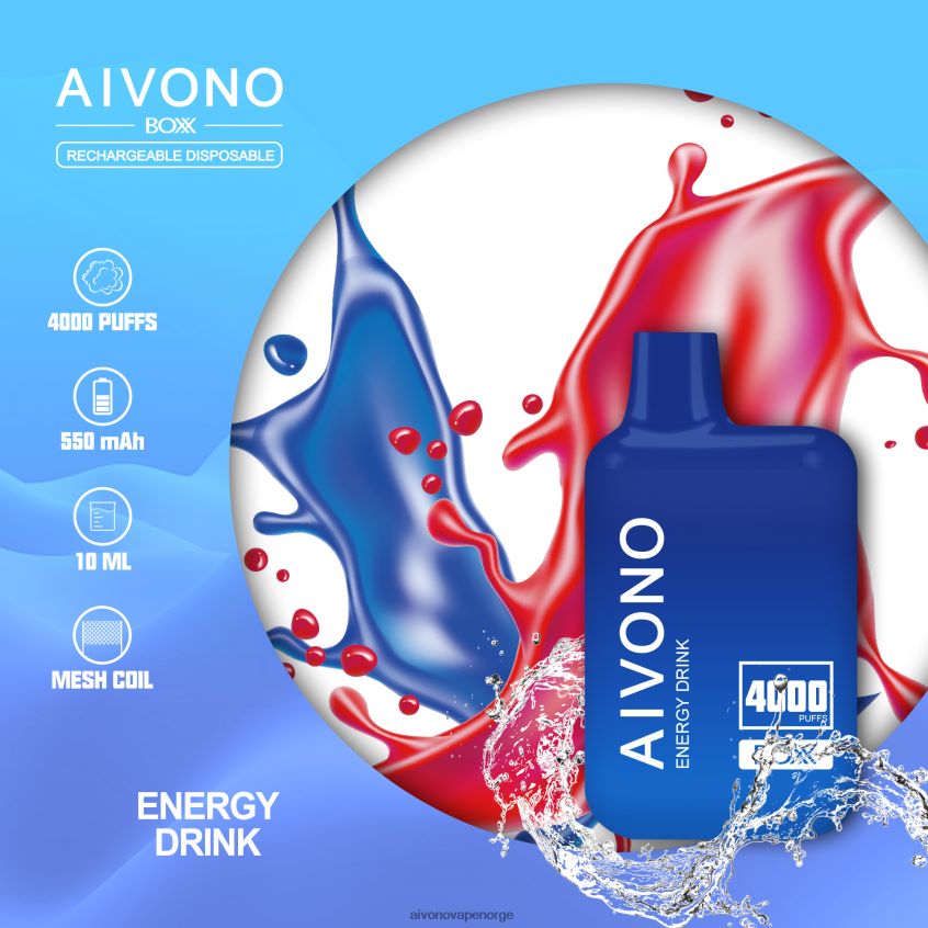 Aivono AIM BOXX 4000 energidrikk - 4V8N6H225 Aivono Vape