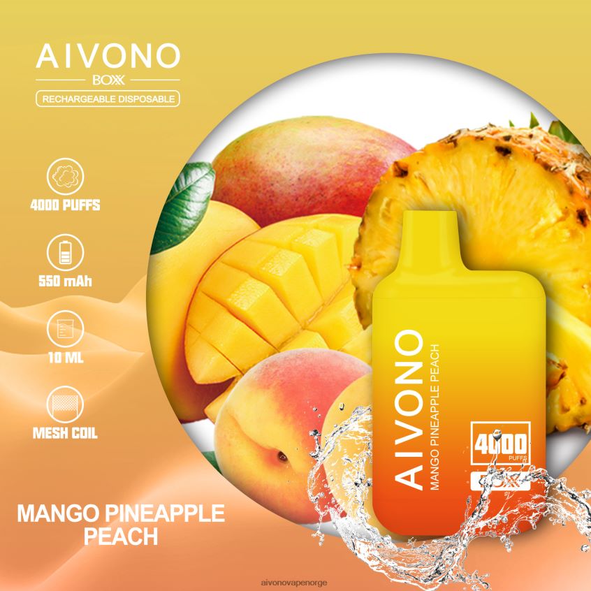 mango ananas fersken