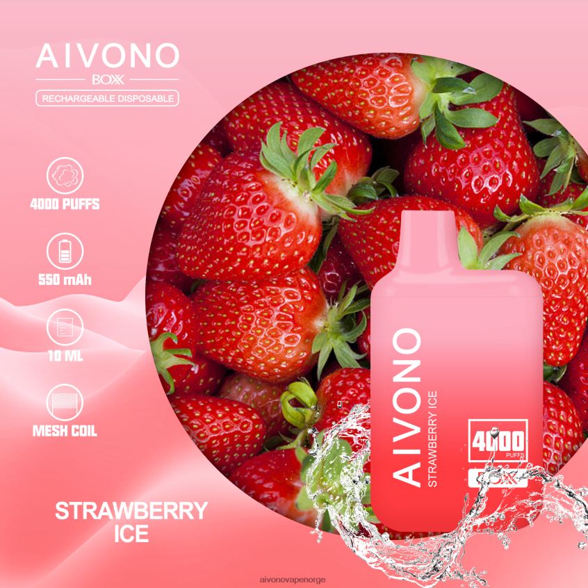 Aivono AIM BOXX 4000 jordbæris - 4V8N6H226 Aivono Vape Norge