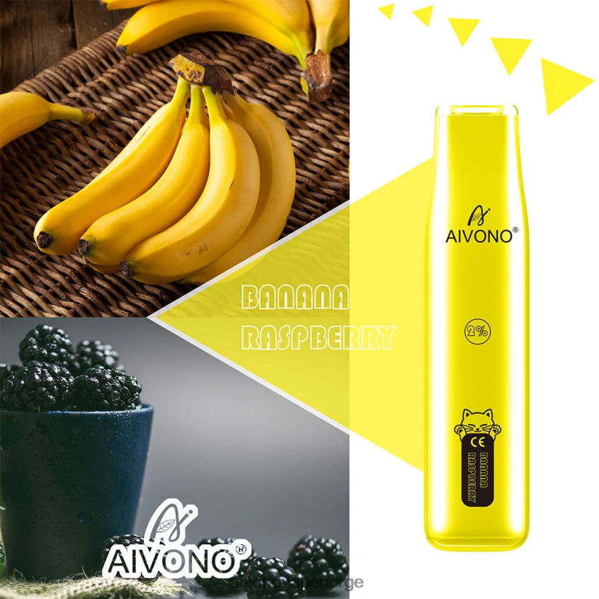 Aivono AIM CAT 400 banan bringebær - 4V8N6H334 Aivono Vape Norge