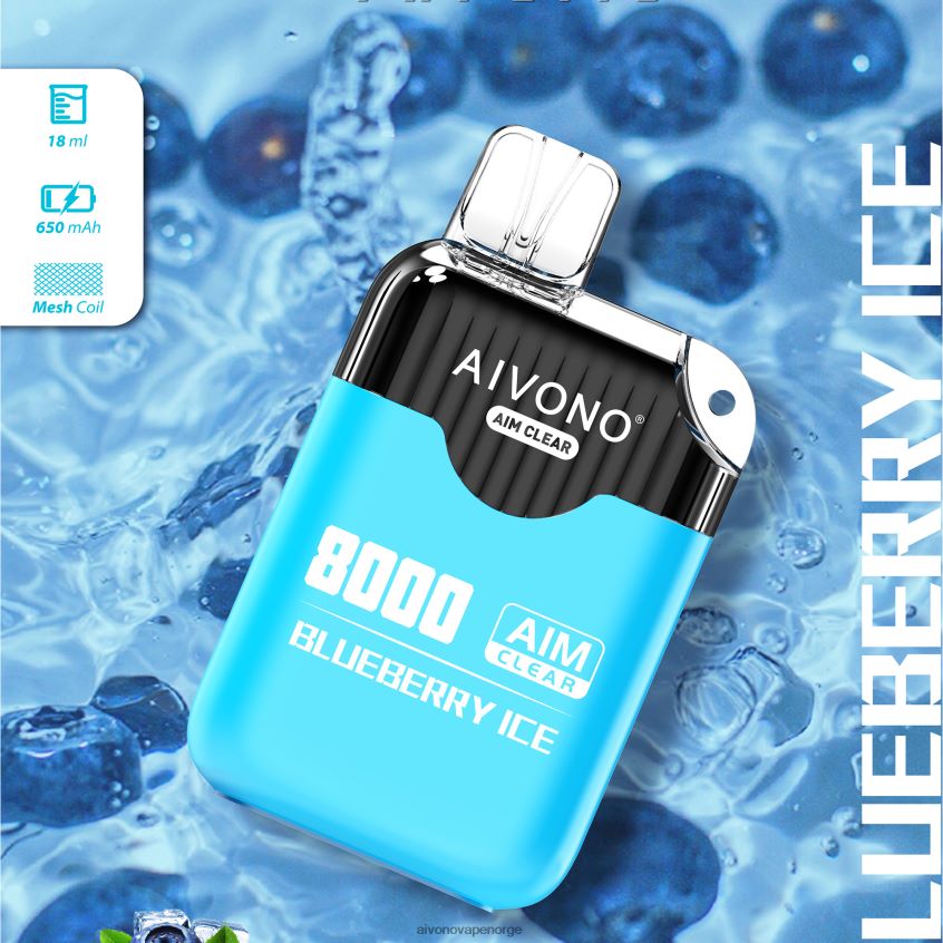 Aivono AIM CLEAR 8000 blåbæris - 4V8N6H206 Aivono Vape Reddit