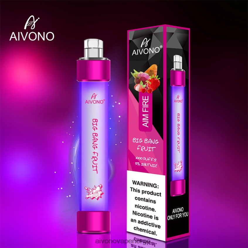 Aivono AIM FIRE 1000 big bang frukt - 4V8N6H325 Aivono Vape Norge