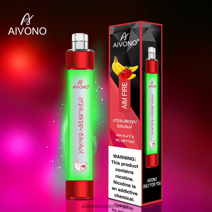 Aivono AIM FIRE 1000 jordbær banan - 4V8N6H332 Aivono Vape Reddit