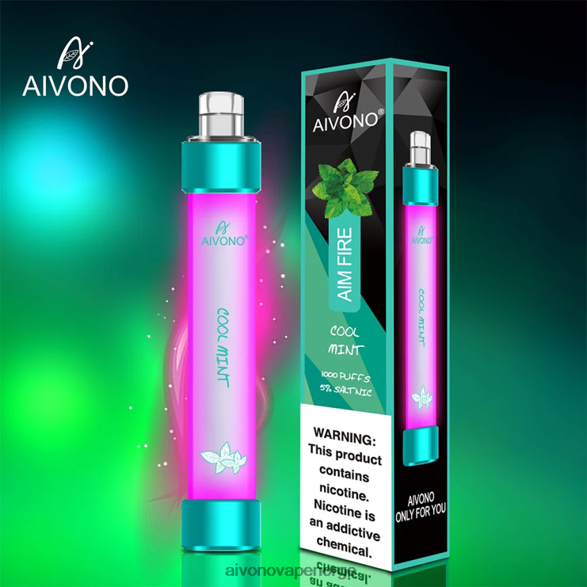 Aivono AIM FIRE 1000 kjølig mynte - 4V8N6H328 Aivono Vape Norge