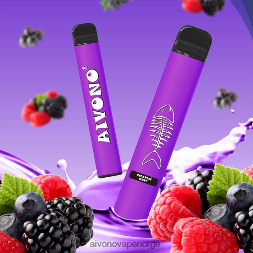 Aivono AIM FISHBONE 600 blandet bær - 4V8N6H285 Aivono Vape