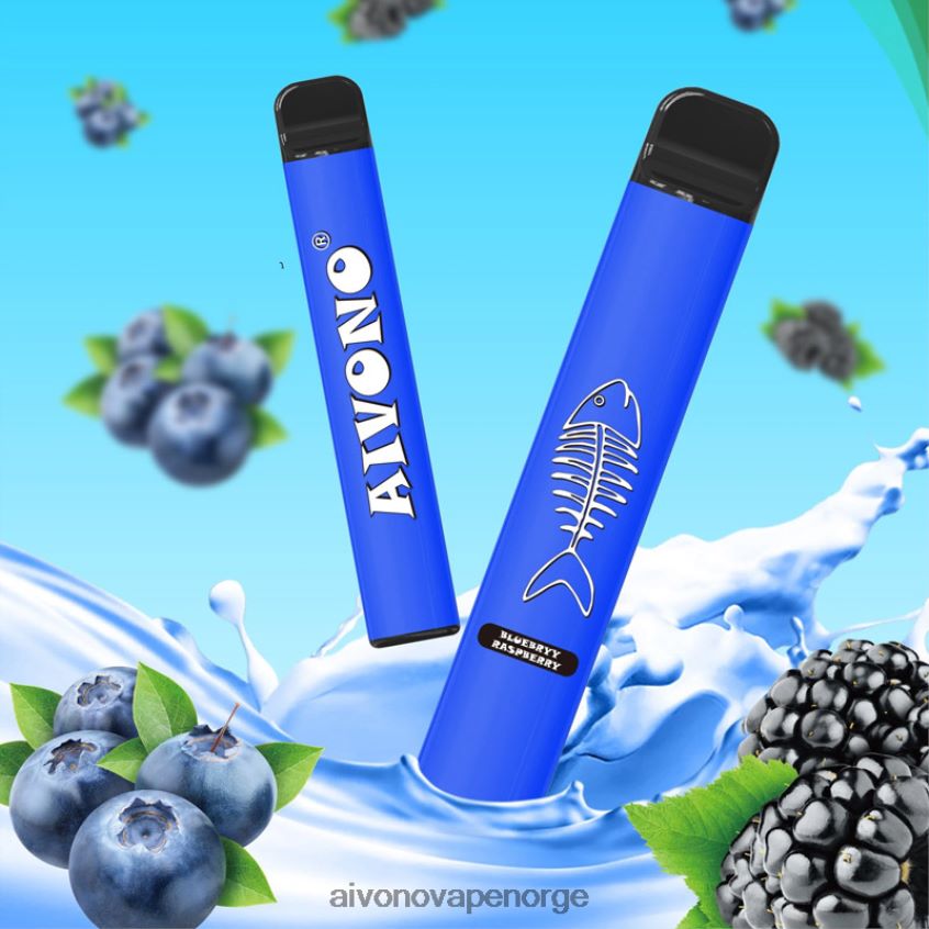 Aivono AIM FISHBONE 600 blåbær bringebær - 4V8N6H281 Aivono Vape Reddit
