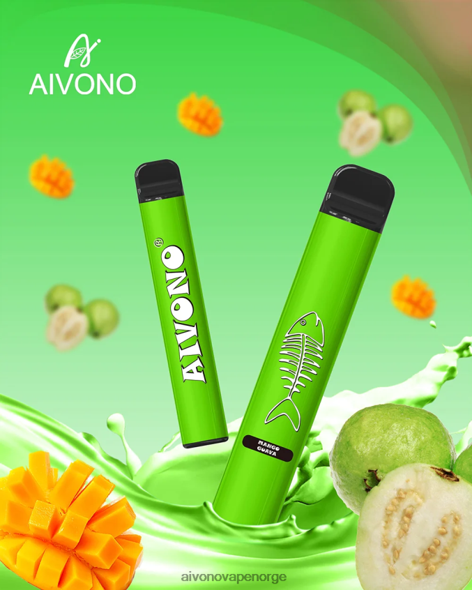Aivono AIM FISHBONE 600 mango guava - 4V8N6H283 Aivono Vape Norge