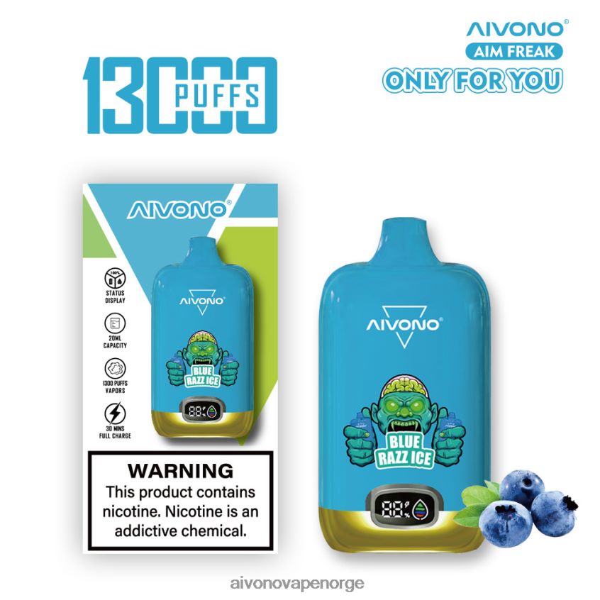 Aivono AIM FREAK 13000 blå razz is - 4V8N6H242 Aivono Vape Reddit