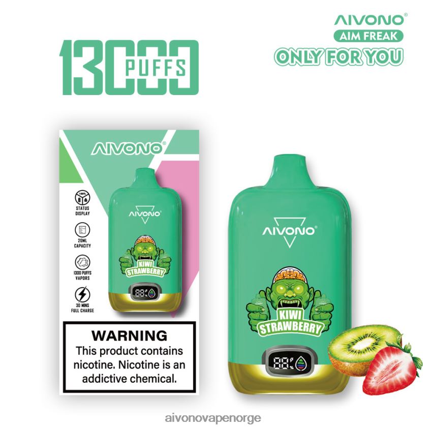 Aivono AIM FREAK 13000 kiwi jordbær - 4V8N6H246 Aivono Vape