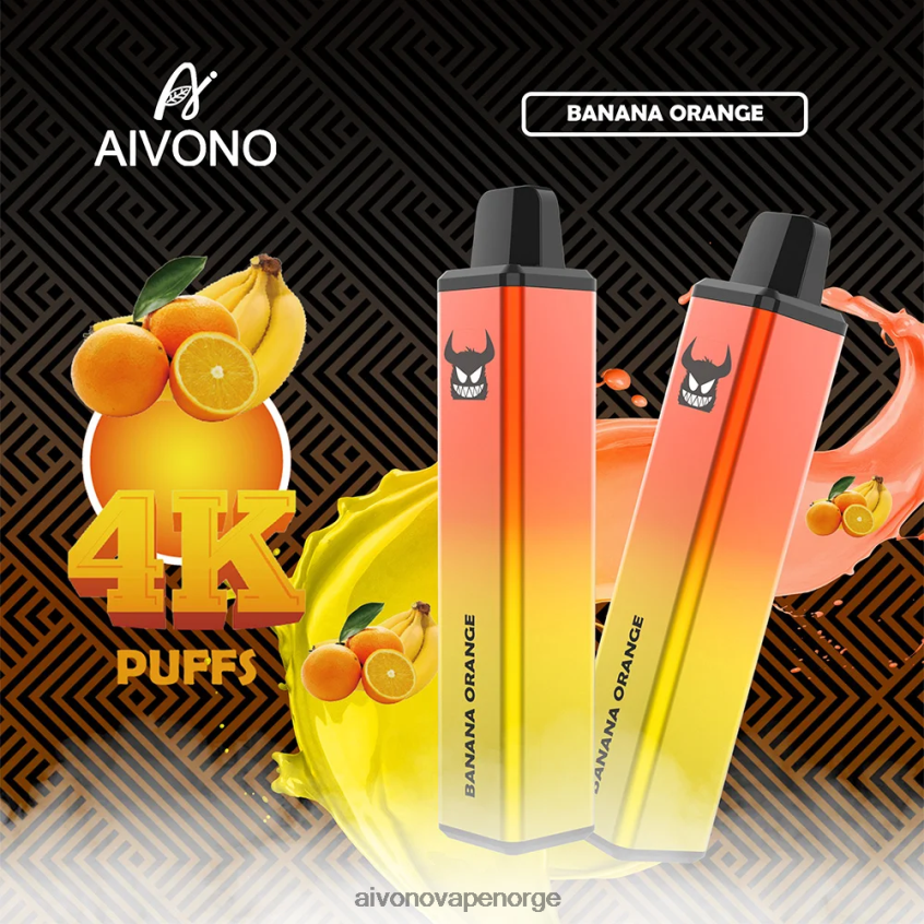 Aivono AIM FREAK 4000 banan appelsin - 4V8N6H258 Aivono Vape