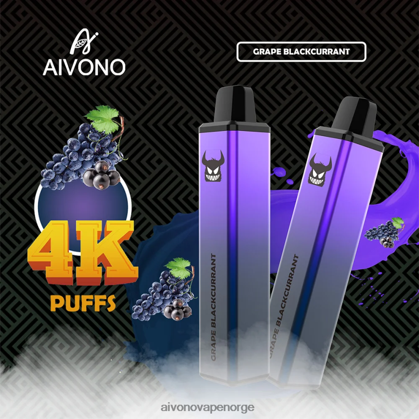 Aivono AIM FREAK 4000 drue solbær - 4V8N6H259 Aivono Vape Norge