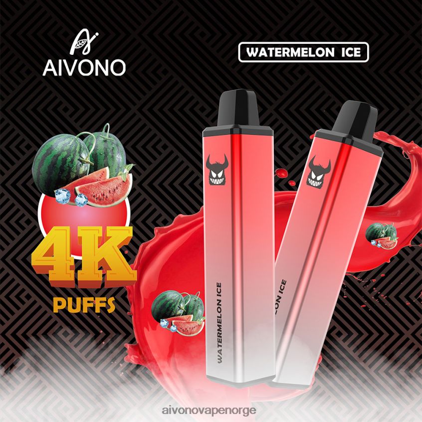 Aivono AIM FREAK 4000 vannmelon is - 4V8N6H253 Aivono Vape Norge