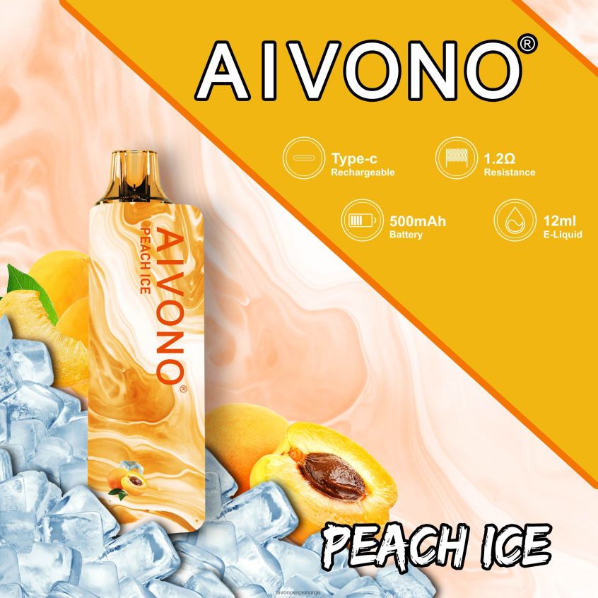 Aivono AIM GUN 7000 fersken is - 4V8N6H103 Aivono Vape Norge
