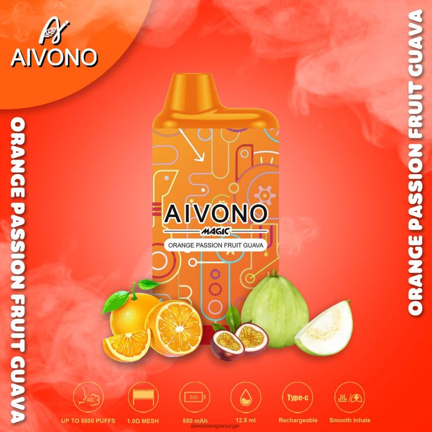 oransje pasjonsfrukt guava
