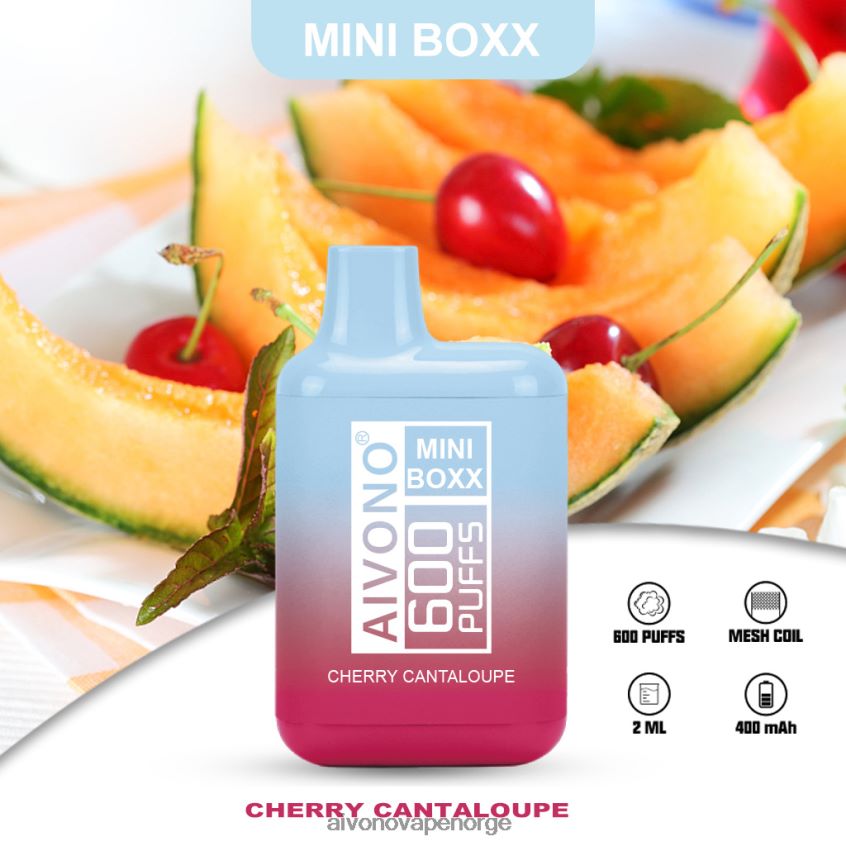 Aivono AIM MINI BOXX 600 kirsebær cantaloupe - 4V8N6H239 Aivono Vape Reddit