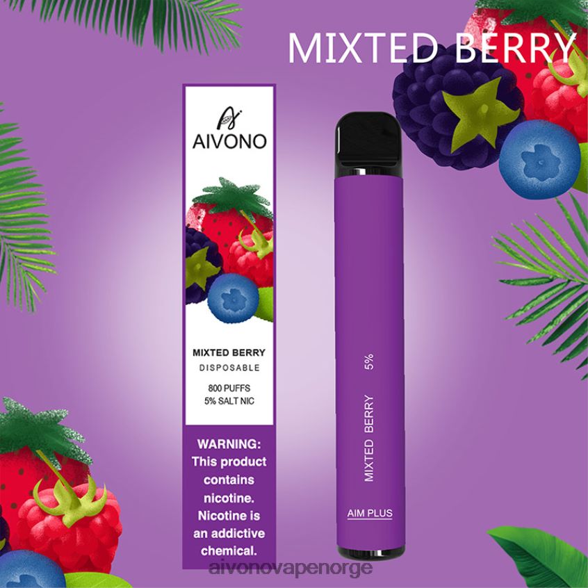 Aivono AIM PLUS 800 blandet bær - 4V8N6H188 Aivono Vape Reddit