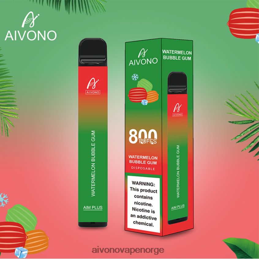 Aivono AIM PLUS 800 vannmelon tyggegummi - 4V8N6H198 Aivono Vape