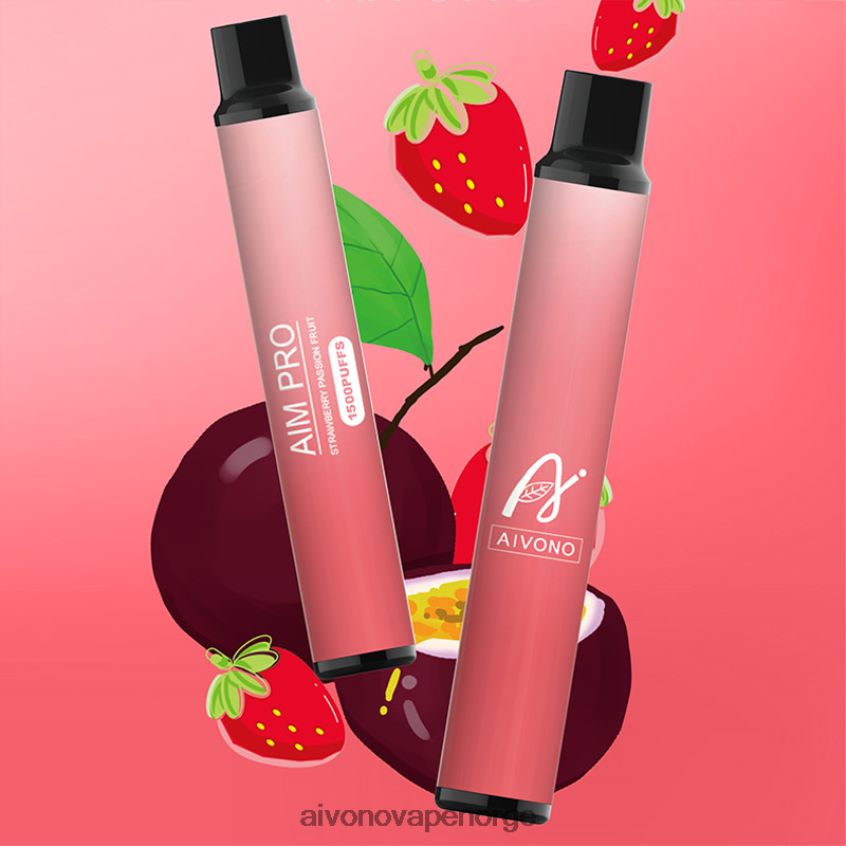 Aivono AIM PRO 1500 jordbær pasjonsfrukt - 4V8N6H162 Aivono Vape