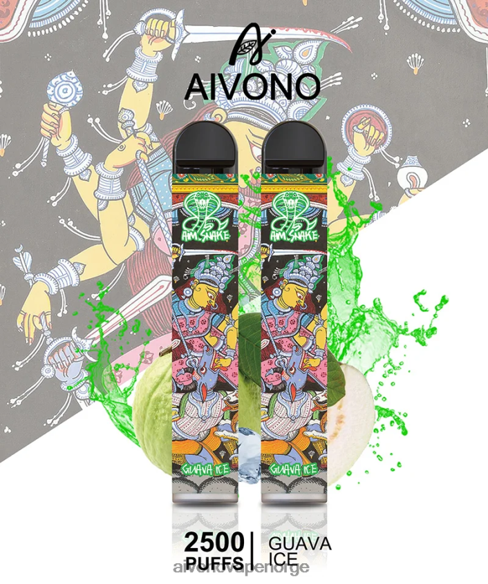Aivono AIM SNAKE 2500 guava is - 4V8N6H307 Aivono Vape Norge