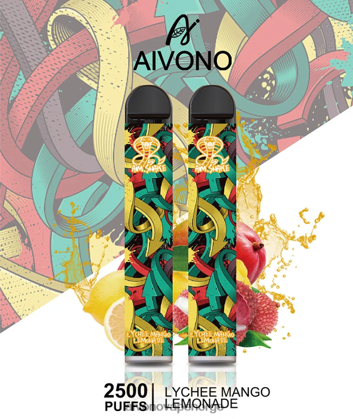 Aivono AIM SNAKE 2500 litchi mango limonade - 4V8N6H308 Aivono Vape Reddit