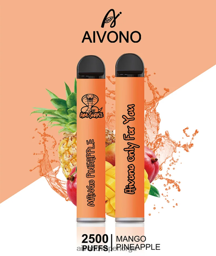 Aivono AIM SNAKE 2500 mango ananas - 4V8N6H310 Aivono Vape Norge