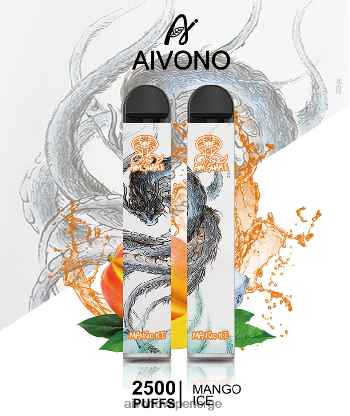 Aivono AIM SNAKE 2500 mango is - 4V8N6H313 Aivono Vape Norge