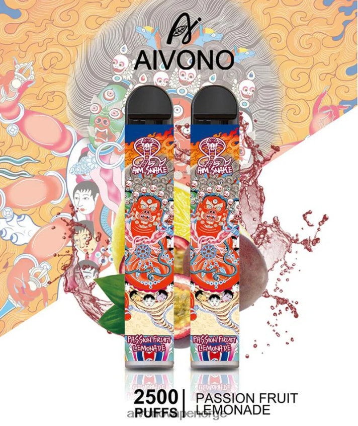 Aivono AIM SNAKE 2500 pasjonsfrukt limonade - 4V8N6H315 Aivono Vape