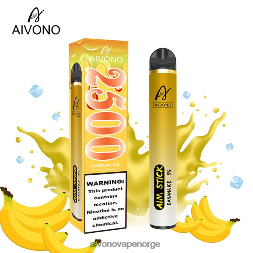 Aivono AIM STICK 2500 bananis - 4V8N6H151 Aivono Vape Norge