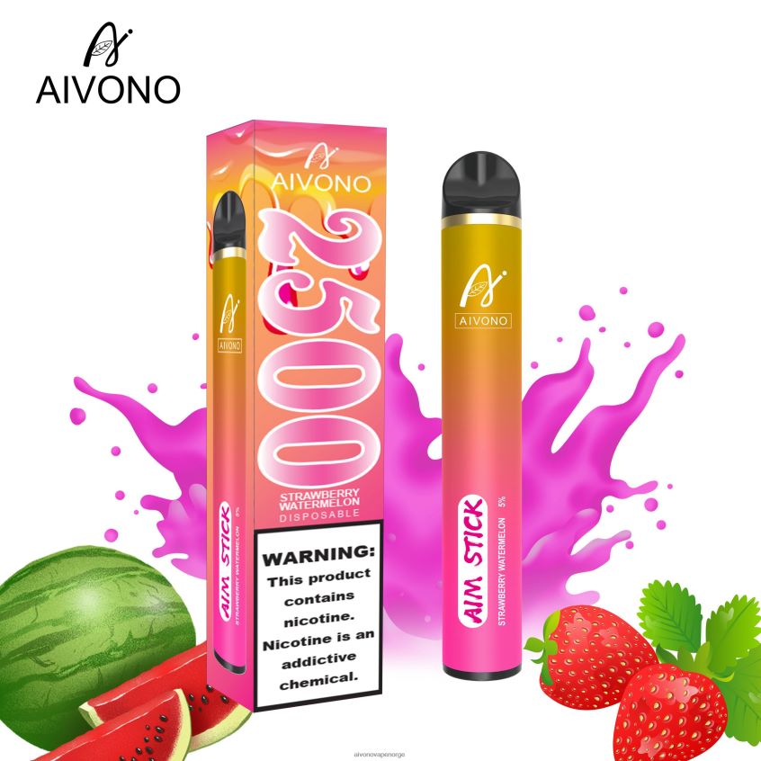 Aivono AIM STICK 2500 jordbær vannmelon - 4V8N6H149 Aivono Vape Reddit