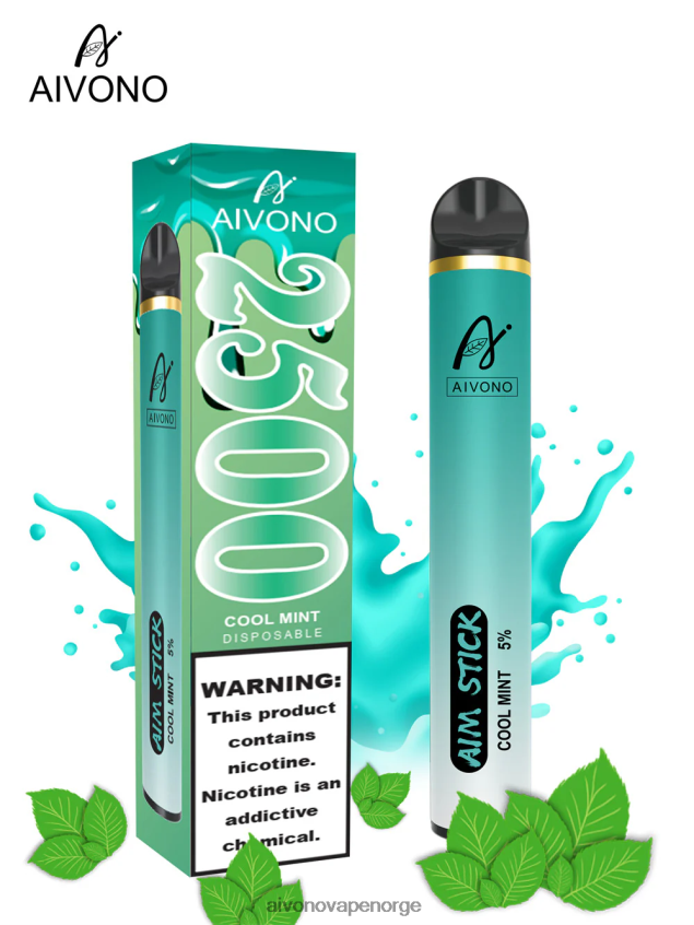 Aivono AIM STICK 2500 kjølig mynte - 4V8N6H159 Aivono Vape