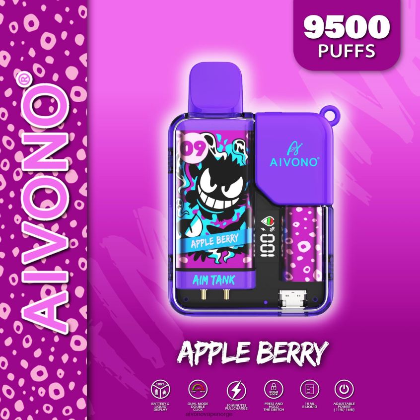 Aivono AIM TANK 9500 eplebær - 4V8N6H43 Aivono Vape Norge