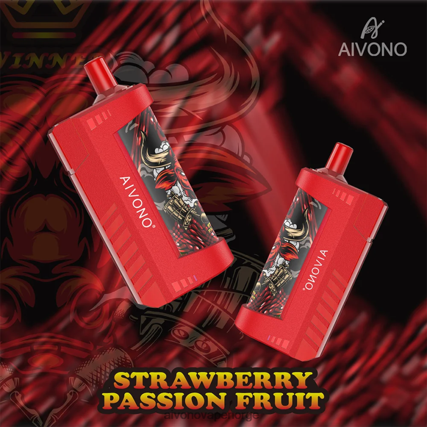 Aivono AIM WINNER 5000 jordbær pasjonsfrukt - 4V8N6H130 Aivono Vape Norge