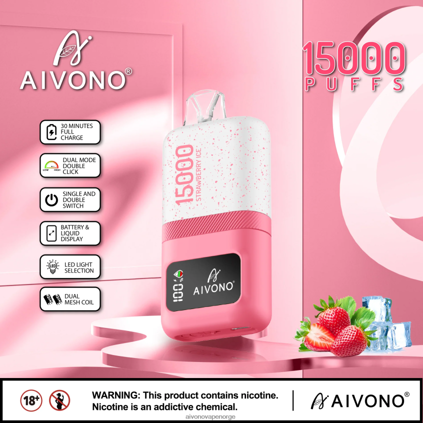 Aivono AIM magic 15 000 jordbæris - 4V8N6H71 Aivono Vape Reddit