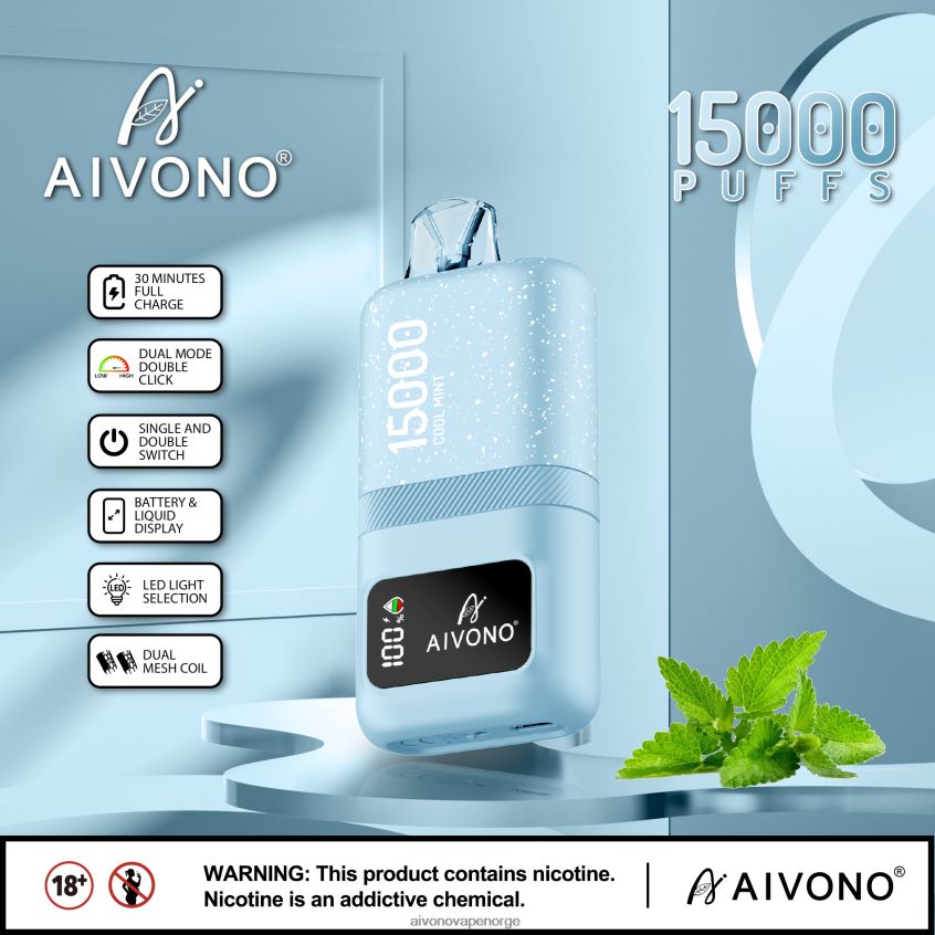Aivono AIM magic 15 000 kjølig mynte - 4V8N6H62 Aivono Vape Reddit