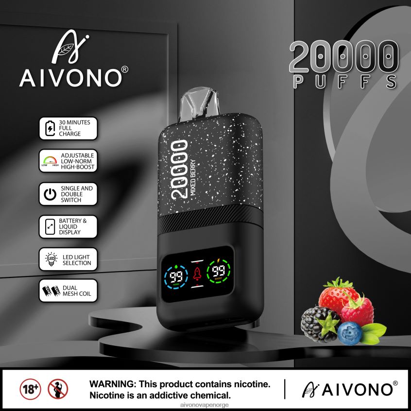 Aivono AIM magic 20 000 blandet bær - 4V8N6H78 Aivono Vape