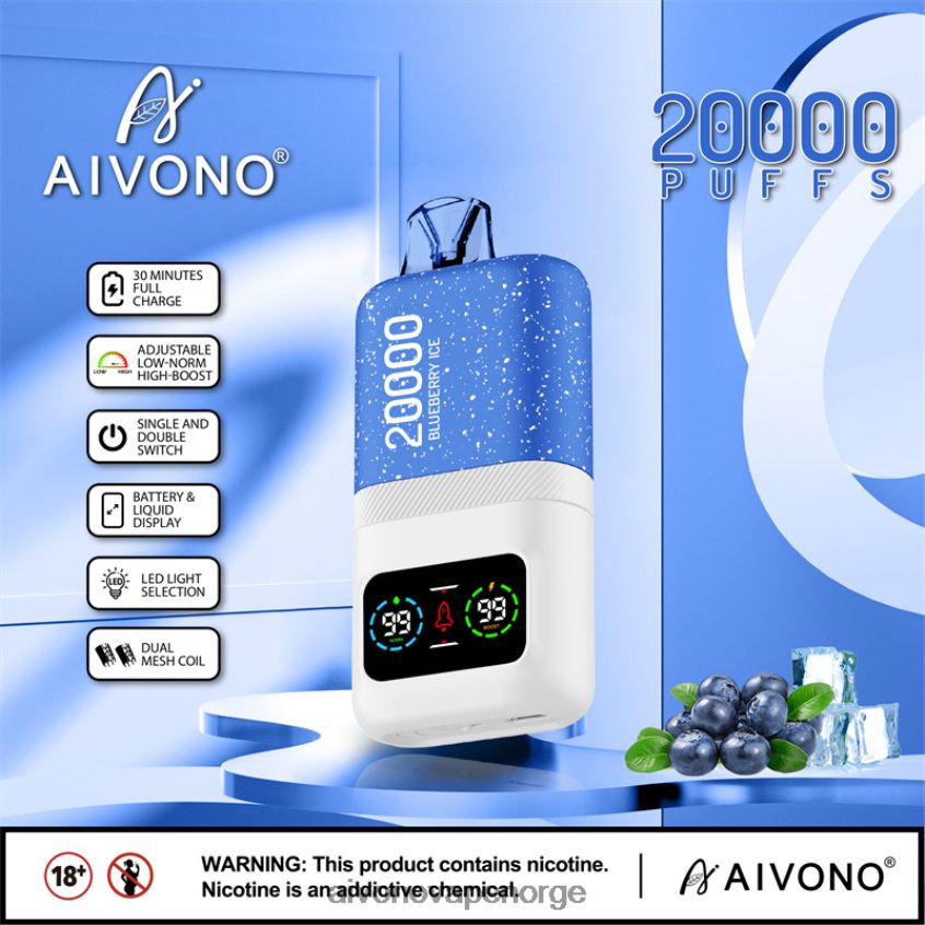Aivono AIM magic 20 000 blåbæris - 4V8N6H73 Aivono Vape Norge