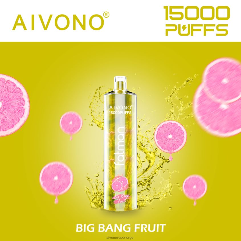 Aivono FATMAN 15 000 big bang frukt - 4V8N6H16 Aivono Vape Norge