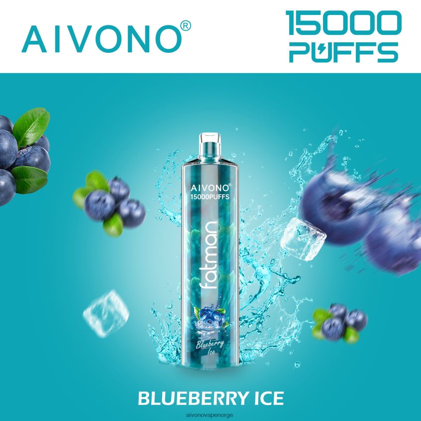 Aivono FATMAN 15 000 blåbæris - 4V8N6H14 Aivono Vape Reddit