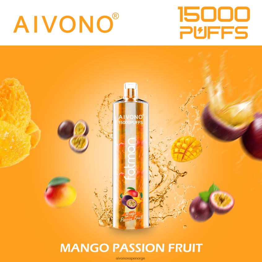 Aivono FATMAN 15 000 mango pasjonsfrukt - 4V8N6H19 Aivono Vape Norge