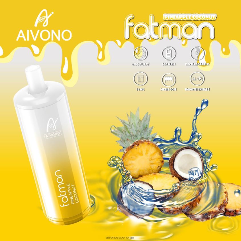 Aivono FATMAN 6800 ananas kokos - 4V8N6H29 Aivono Vape Reddit