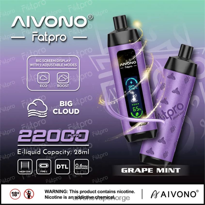 Aivono Fatpro 22000 druemynte - 4V8N6H2 Aivono Vape Reddit