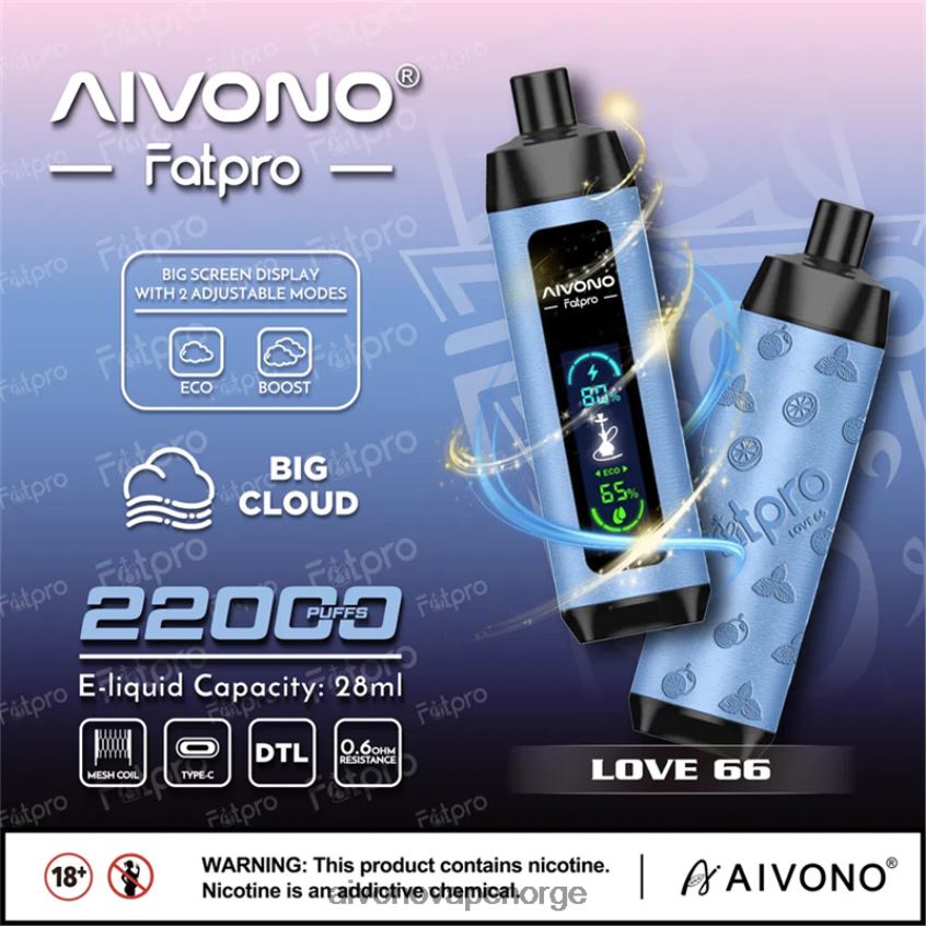 Aivono Fatpro 22000 kjærlighet 66 - 4V8N6H6 Aivono Vape