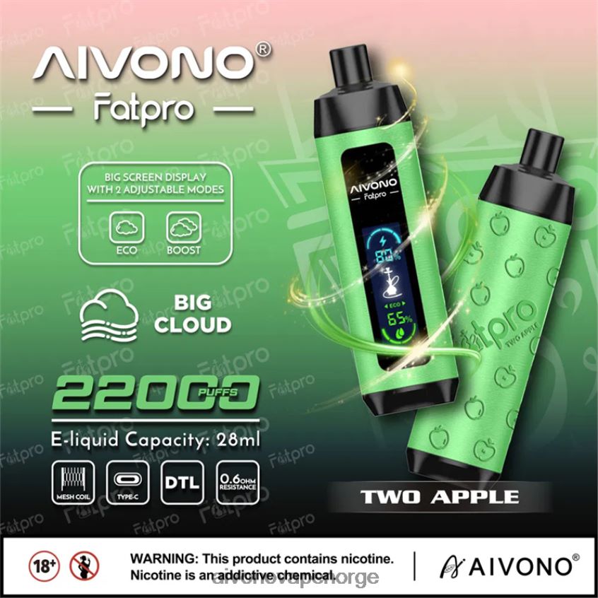 Aivono Fatpro 22000 to epler - 4V8N6H1 Aivono Vape Norge