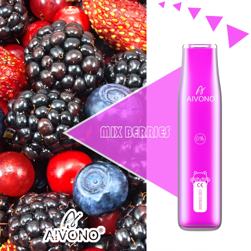 Aivono AIM CAT 400 bland bær - 4V8N6H343 Aivono Vape Norge